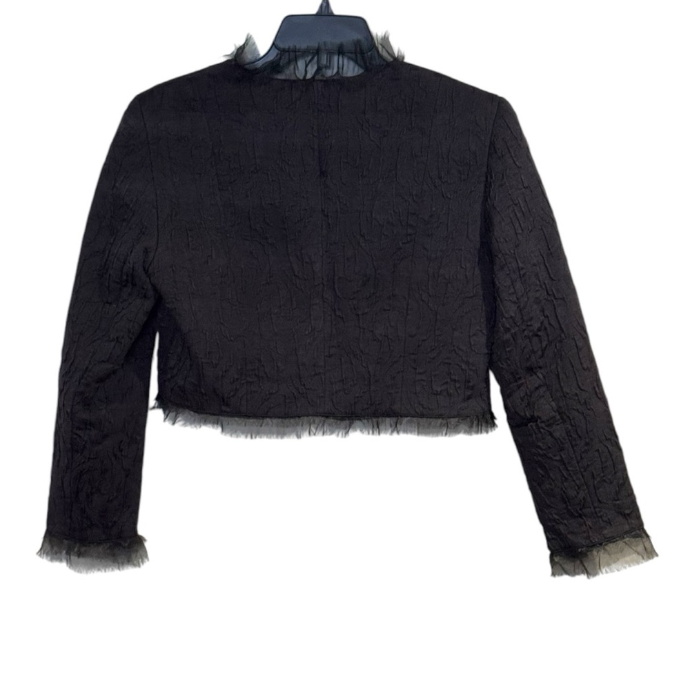 Lafayette 148 Black Cropped Blazer Jacket 10 - Picture 13 of 14